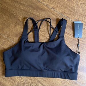 Trajectory NWT Women’s Black Activewear Athletic Padded Sport Bra size XL